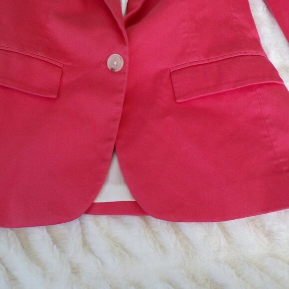 Banana Republic pink Preppy cotton  blazer 0 - Picture 4 of 12